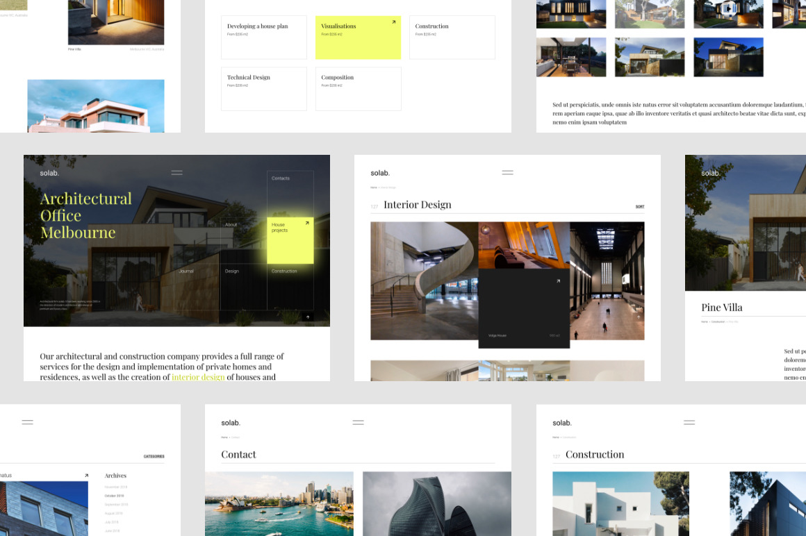 Solab – Architectural Bureau web template