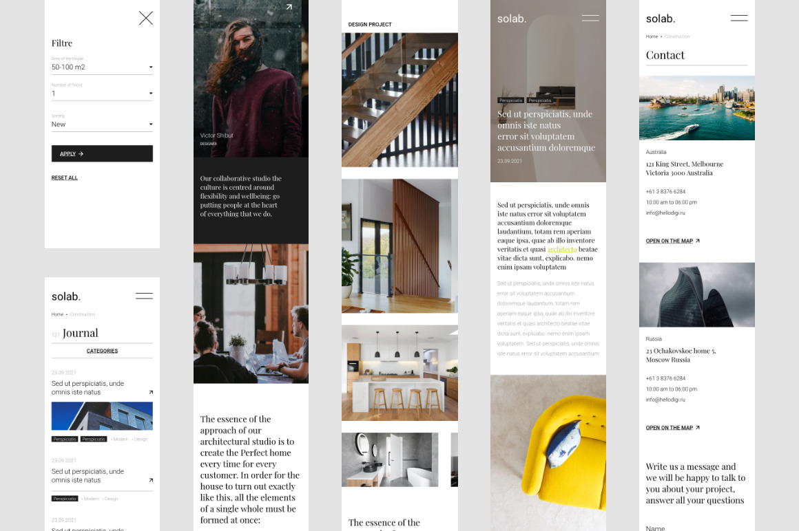 Solab – Architectural Bureau web template