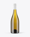 Antique Green Glass White Wine Bottle with Screw Cap Mockup