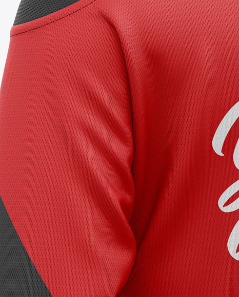 Lace Neck Hockey Jersey Mockup PSD #1