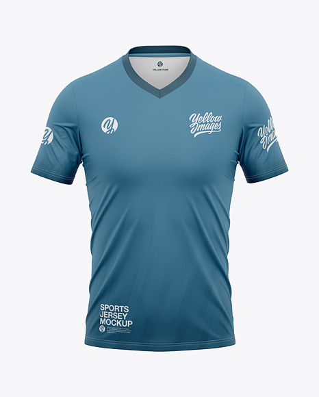 V-Neck Soccer Jersey T-Shirt - Free Download Images High Quality PNG, JPG