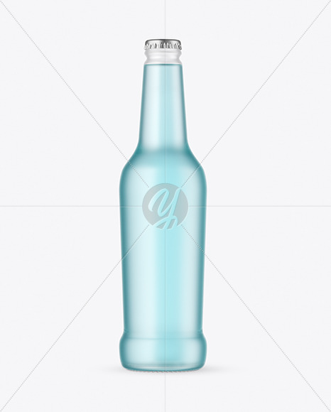 Frosted Glass Drink Bottle Mockup Frosted Glass Drink Bottle Mockup