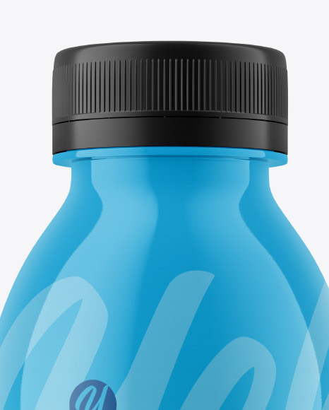 200 ml Glossy Plastic Bottle Mockup PSD #2