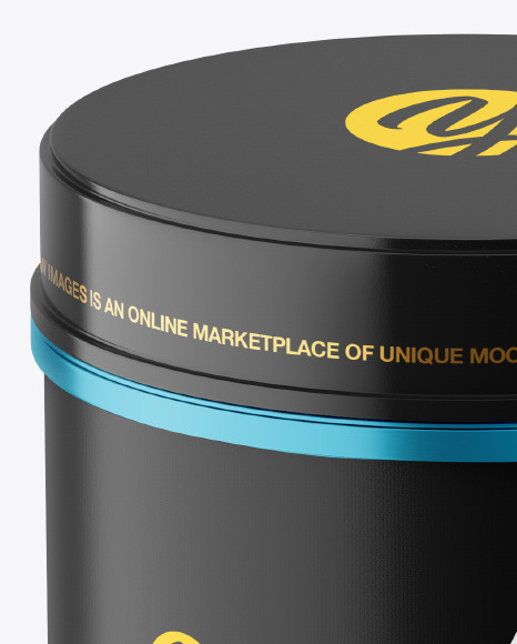 Metallic Plastic Jar Mockup PSD #1