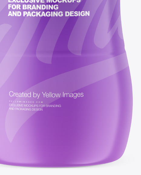 200 ml Matte Plastic Bottle Mockup PSD #1