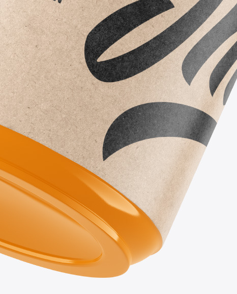 Glossy Plastic Jar Mockup PSD #6