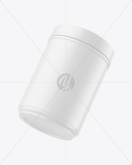 Matte Plastic Jar Mockup PSD #3