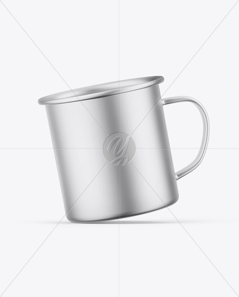 Matte Metallic Cup Mockup PSD #3