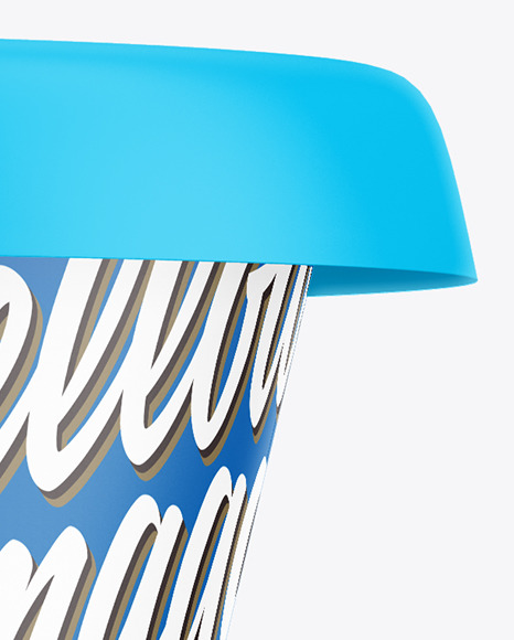 Matte Plastic Food Cup Mockup PSD #2