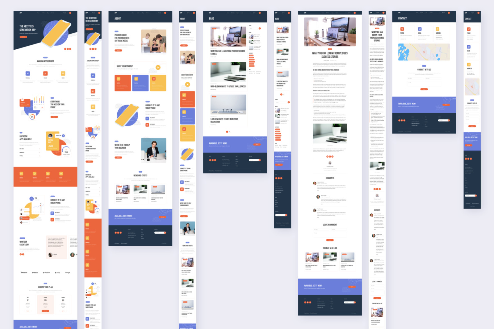 FIVE - Responsive Templates on Yellow Images Creative Store