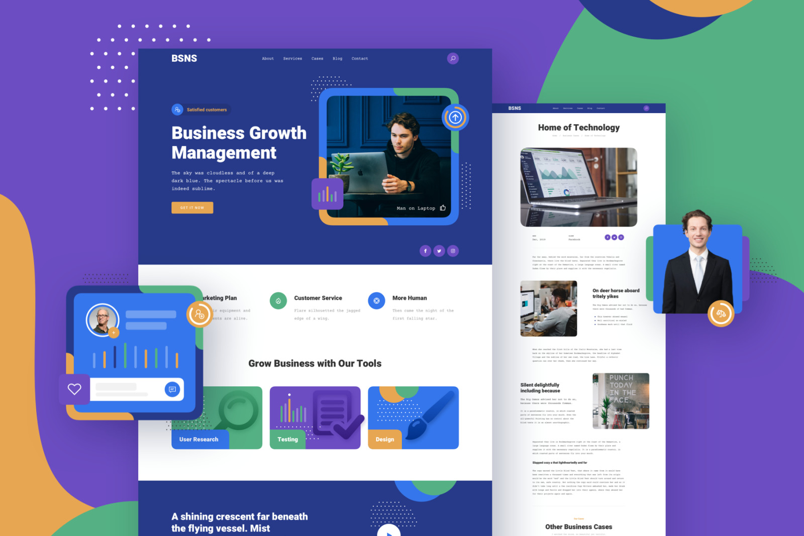 FIVE - Responsive Templates on Yellow Images Creative Store