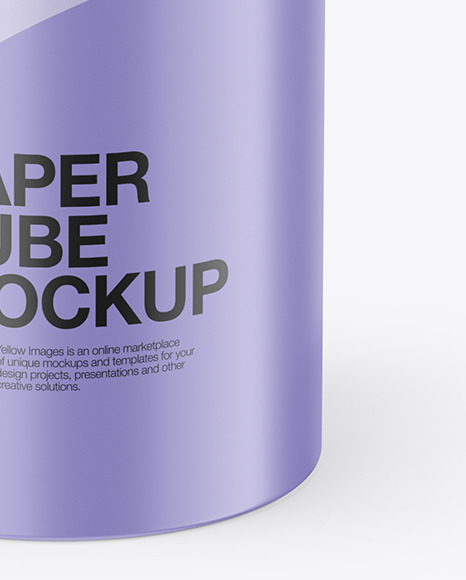 Matte Paper Tube Mockup PSD #1
