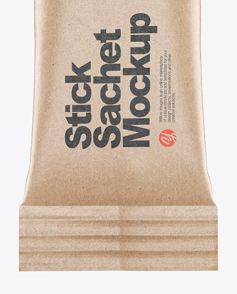 Kraft Stick Sachet Mockup PSD #1
