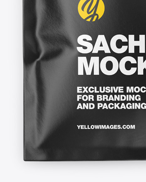 Paper Sachet Mockup PSD #1