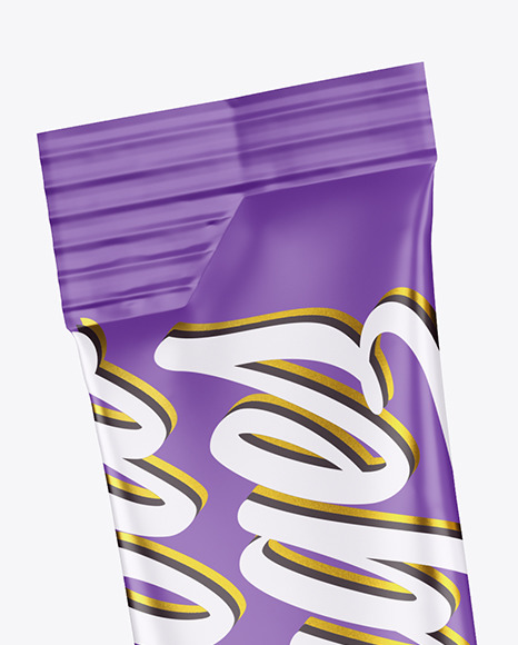 Two Matte Stick Sachets Mockup PSD #2