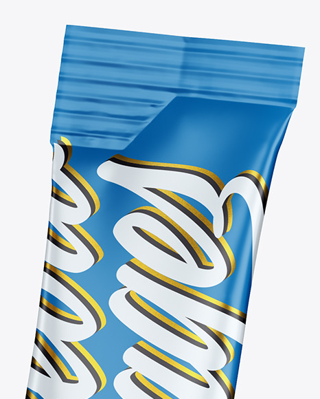 Two Matte Stick Sachets Mockup PSD #1