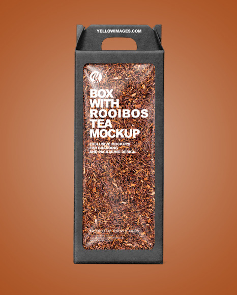 Kraft Box with Rooibos Tea Mockup PSD #6
