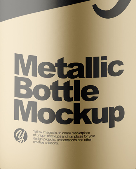 Metallic Cosmetic Bottle Mockup PSD #2