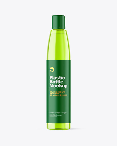 Color Plastic Bottle Mockup