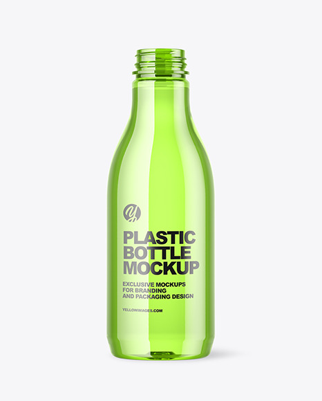 Colored Plastic Bottle Mockup PSD #2