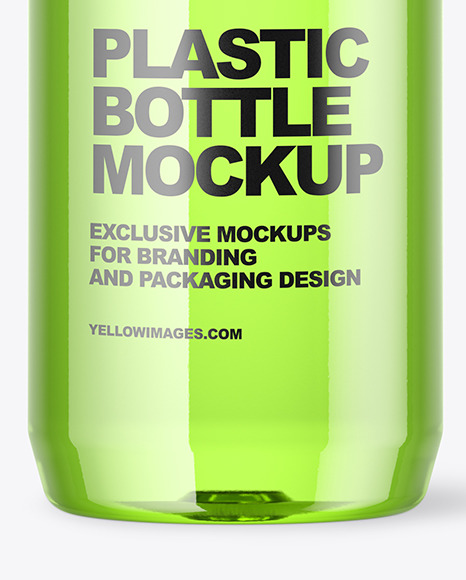 Colored Plastic Bottle Mockup PSD #7