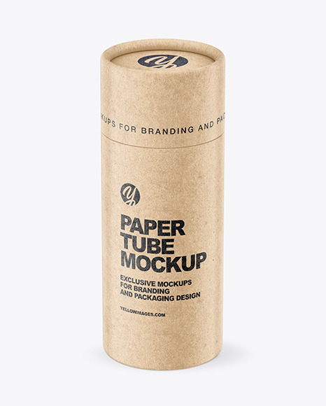 Kraft Paper Tube Mockup