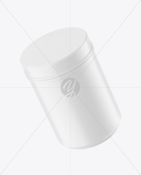 Matte Plastic Jar Mockup PSD #1