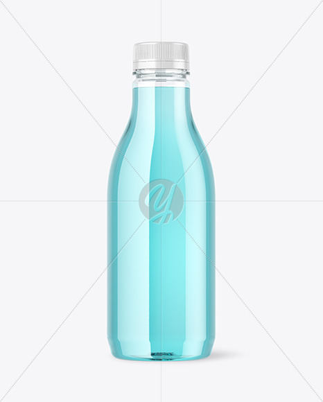 Clear Plastic Drink Bottle Mockup PSD #3