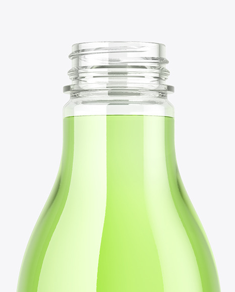 Clear Plastic Drink Bottle Mockup PSD #1