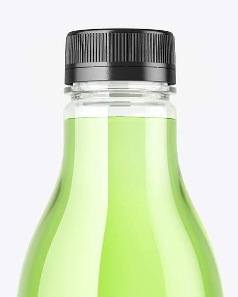 Clear Plastic Drink Bottle Mockup PSD #6