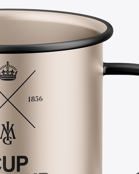 Matte Metallic Cup Mockup PSD #4