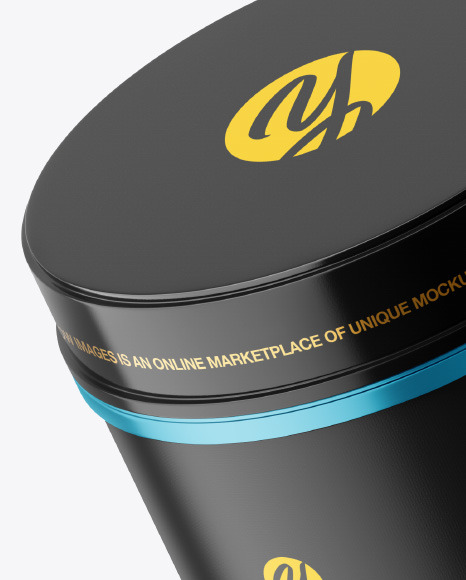 Metallic Plastic Jar Mockup PSD #4