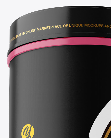 Glossy Plastic Jar Mockup PSD #1