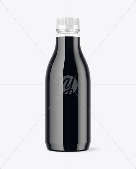 Clear Plastic Bottle with Dark Drink Mockup PSD #3
