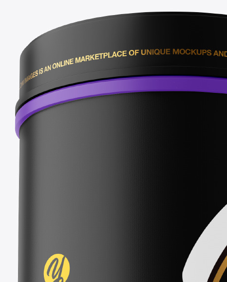 Matte Plastic Jar Mockup PSD #1
