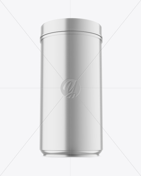 Metallic Plastic Jar Mockup PSD #3