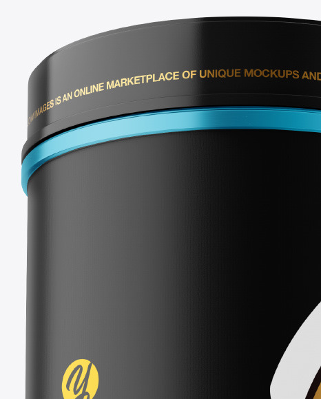 Metallic Plastic Jar Mockup PSD #1