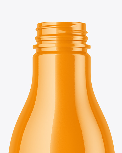 Glossy Plastic Bottle Mockup PSD #1