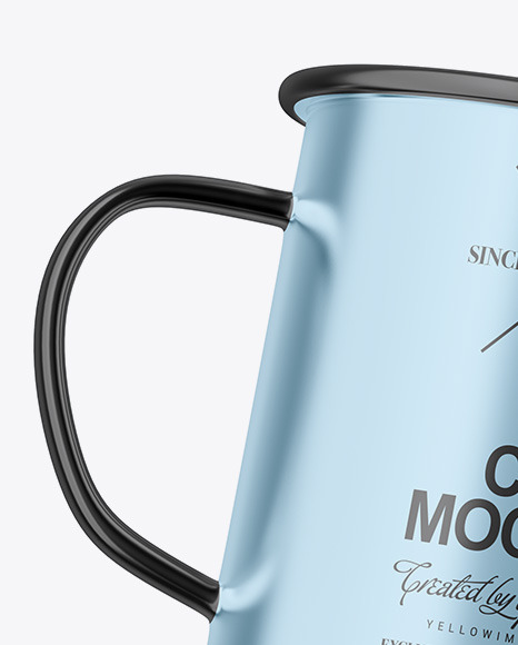 Glossy Metallic Cup Mockup PSD #2