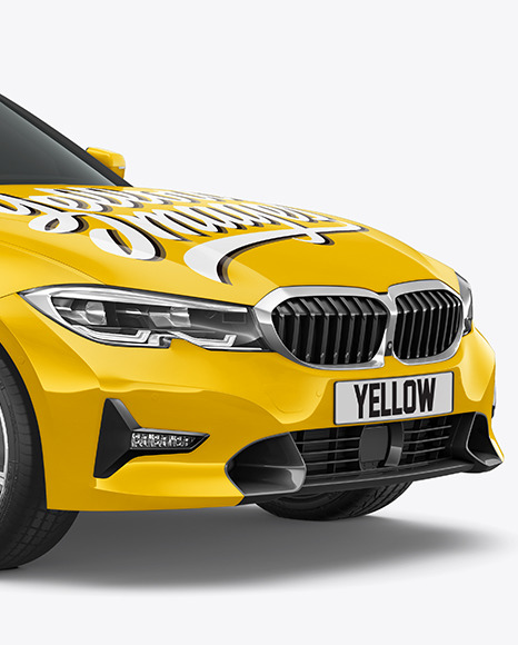 Executive Car Mockup   Half Side View PSD #6