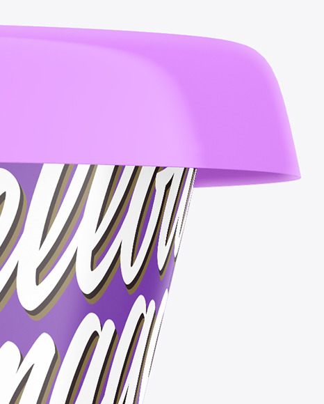 Glossy Plastic Food Cup Mockup PSD #2