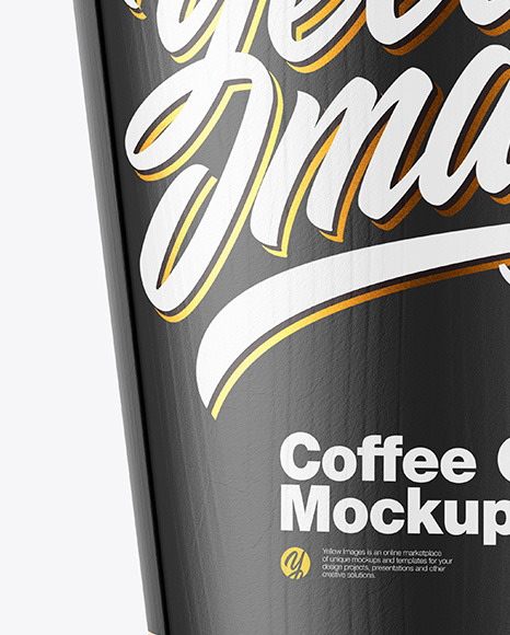 Kraft Coffee Cup w  Holder Mockup PSD #1