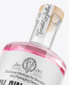 Clear Glass Gin Bottle Mockup