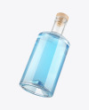 Clear Glass Gin Bottle Mockup
