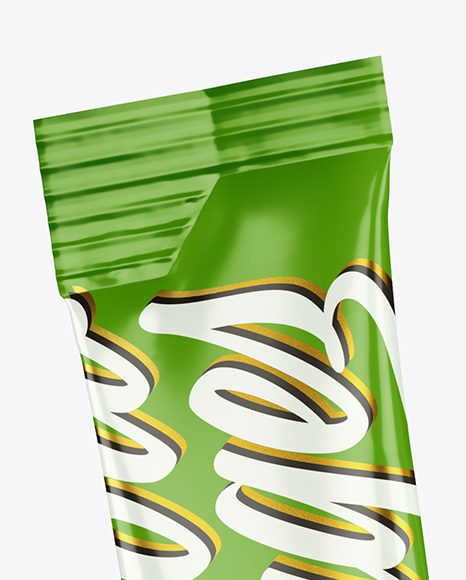 Two Glossy Stick Sachets Mockup PSD #2