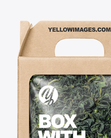 Download Kraft Box With Green Tea Mockup In Box Mockups On Yellow Images Object Mockups