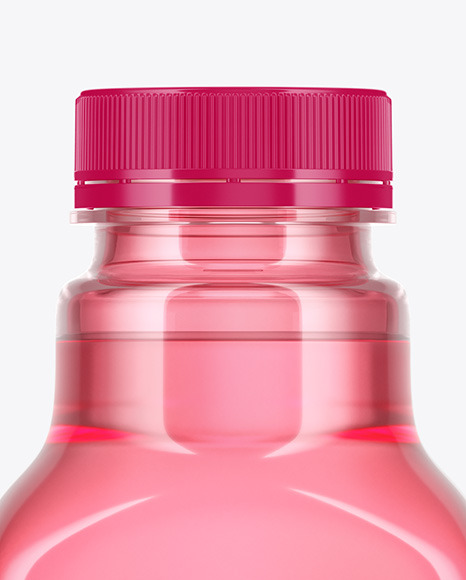Color Plastic Drink Bottle Mockup PSD #1