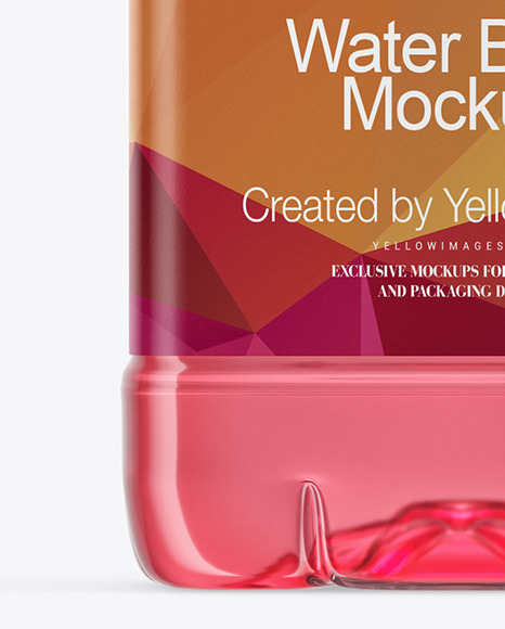 Color Plastic Drink Bottle Mockup PSD #5
