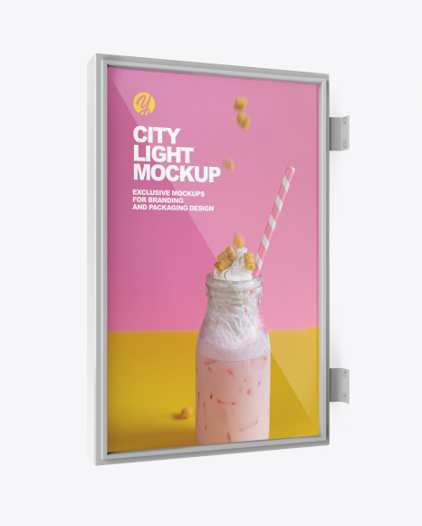 City Light Poster Mockup PSD #2
