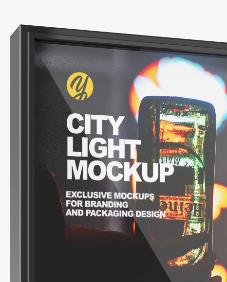 City Light Poster Mockup PSD #1